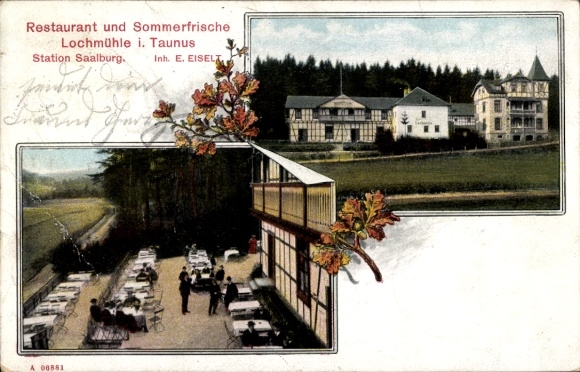 Ak Wehrheim im Taunus Hessen, Lochmühle, restaurant