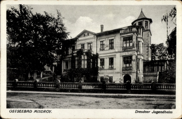 Postcard Międzyzdroje Misdroy Pommern, Dresden Youth Home