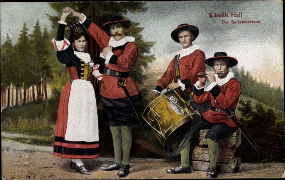 KP Schwäbisch Hall w Badenii Wirtembergii, Salzsiedertanz, kostiumy