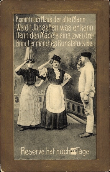 Ak Hilden im Rheinland, Kommt nach Haus der alte Mann