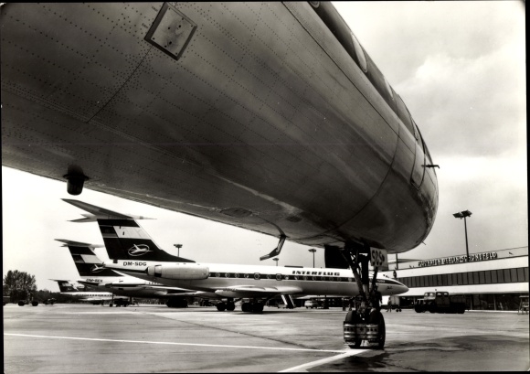 PC Schönefeld near Berlin, central airport, Tupolev TU 134 A, passenger aircraft, Interflug