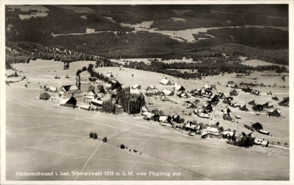 Ak Höchenschwand im Schwarzwald, Fliegeraufnahme