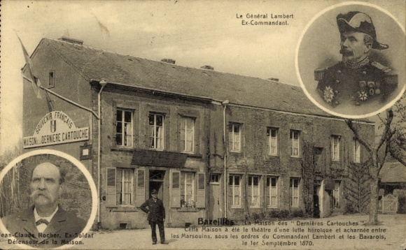 CPA Bazeilles Ardennes, Maison des Dernieres Cartouches, General Lambert