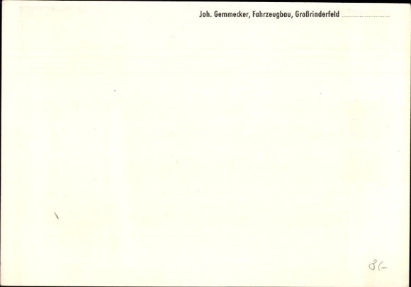 Postcard Driver's Praise Trailer, Motorcycle, Vehicle Construction Joh. Gemmecker, Großrinderfeld, Missionary