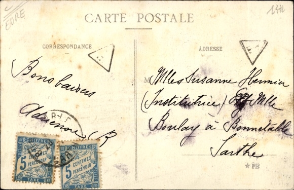 Postcard Le Vaudreuil Eure, The Old Kennel and Pastures on the Banks of the Eure