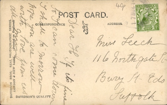 Postcard London City England, The Franco-British Exhibition, The Court of Honor at Night
