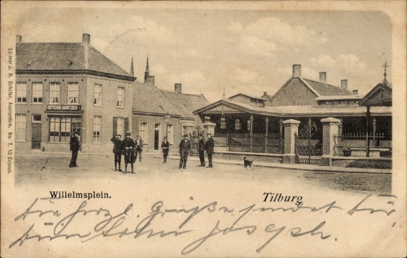 Ak Tilburg Noord-Brabant Nederland, Willemsplein