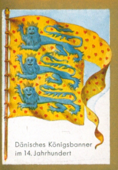 Historical flags collection picture Picture 49, Danish royal banner in the 14th century