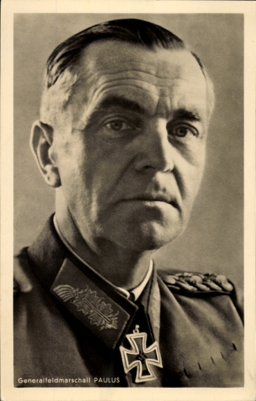 Feldmarszałek Fryderyk Paulus, portret, Wehrmacht niemiecki, Stalingrad 6. Armia
