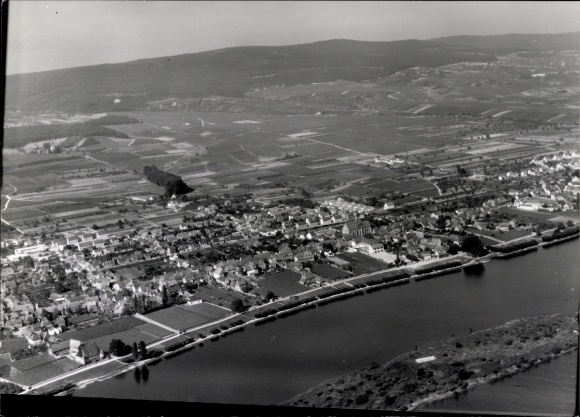 Foto Mittelheim Oestrich Winkel am Rhein Rheingau, Fliegeraufnahme