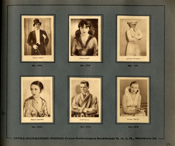 Film picture album Collection picture album EFFKA Margarinewerk Hamburg 1931