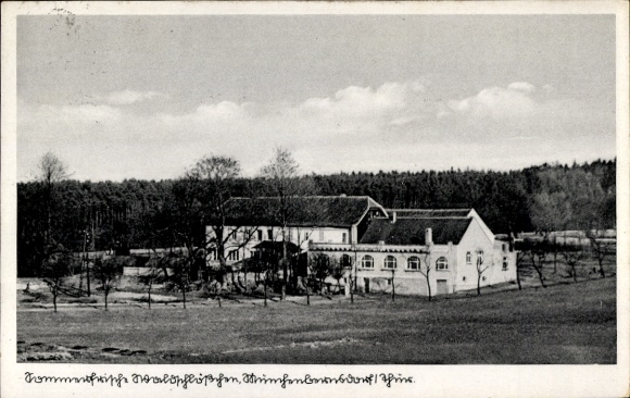 Postcard Münchenbernsdorf in Thuringia, summer resort Waldschlößchen, idyllic, quiet, directly at the forest