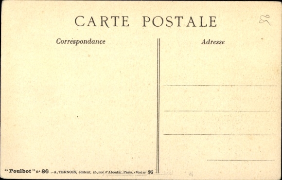 Artist PC Poulbot, Francisque, Tue au champ d'honneur