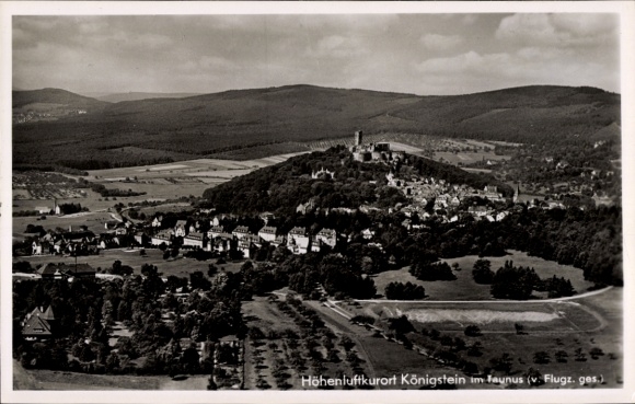 Postcard Königstein im Taunus, aerial photograph