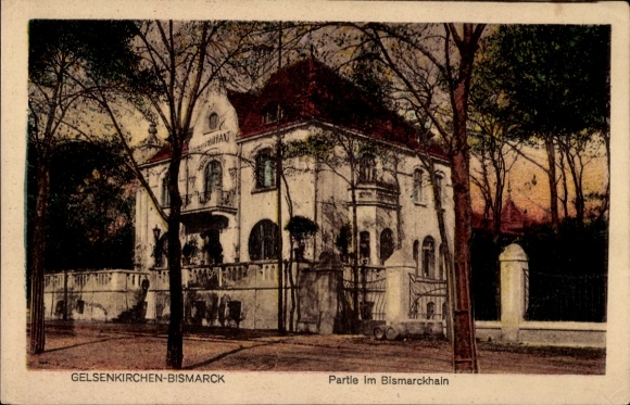 Postcard Bismarck Gelsenkirchen in the Ruhr area, party in the Bismarckhain