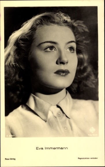 Ak actrice Eva Immersmann, portret