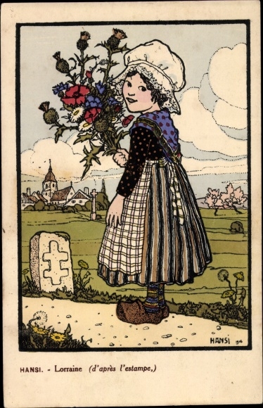 Artist PC Hansi, Jean Jacques Waltz, Lorraine, Lorraine in costume