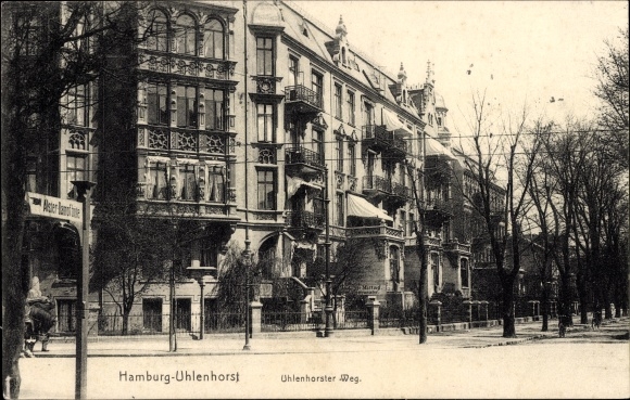 Postcard Hamburg Nord Uhlenhorst, Uhlenhorster Weg
