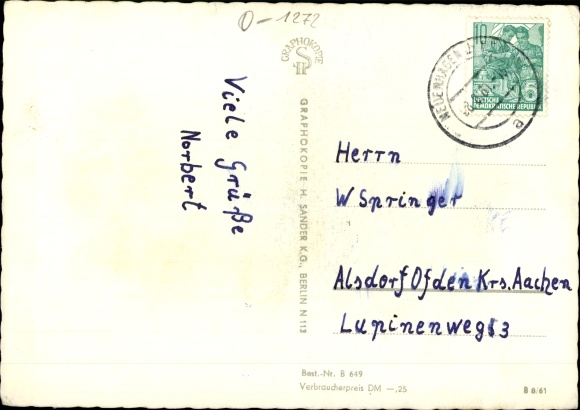 Ak Neuenhagen bei Berlin, Turm, Park, Ortspartie