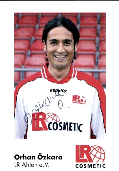 Autogrammkarte Fußballer Orhan Özkara, Rot Weiss Ahlen, Autogramm
