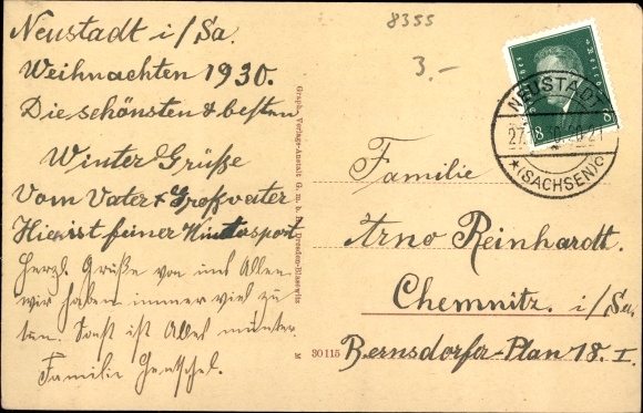 Postcard Neustadt in Sachsen, Arthur Richter Park