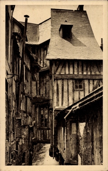 Ak Caudebec en Caux Seine Maritime, Rue de la Boucherie