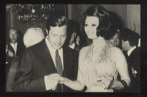 Photograph Sophia Loren and Marcello Mastroianni, 1965