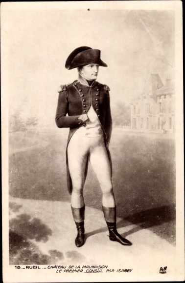 Artist Postcard Isabey, Napoleon Bonaparte, Portrait, Rueil, Chateau de la Malmaison