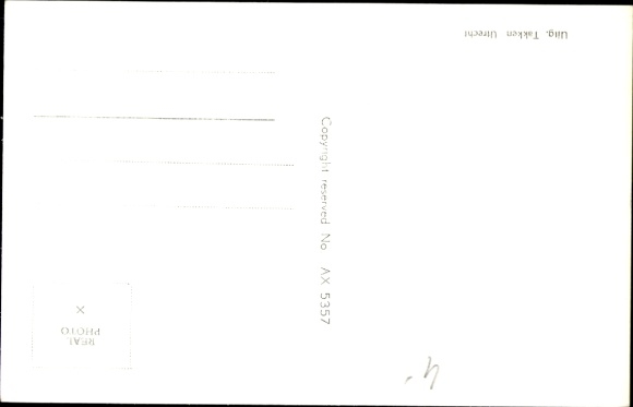Postcard film scene Lassie, Jeff, actress Jan Clayton, actor George Cleveland, Tommy Rettig