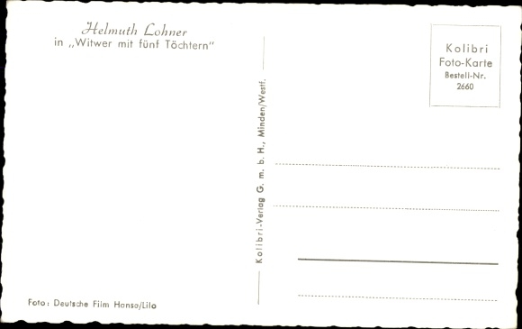 Ak-acteur Helmuth Lohner in Widowers with Five Daughters
