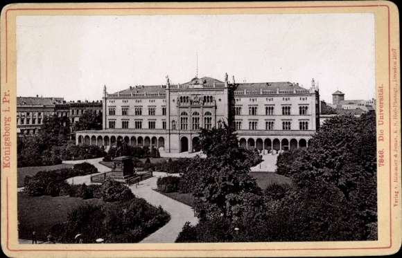 zdjęcie gabinetu Kaliningrad Królewiec Prusy Wschodnie, uniwersytet, park, pomnik