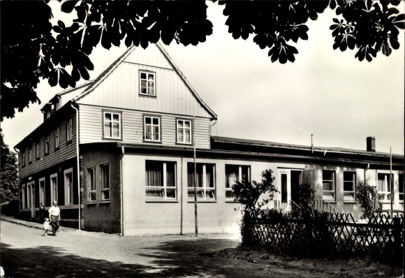 Postcard Breitenstein Südharz, FDGB catering facility