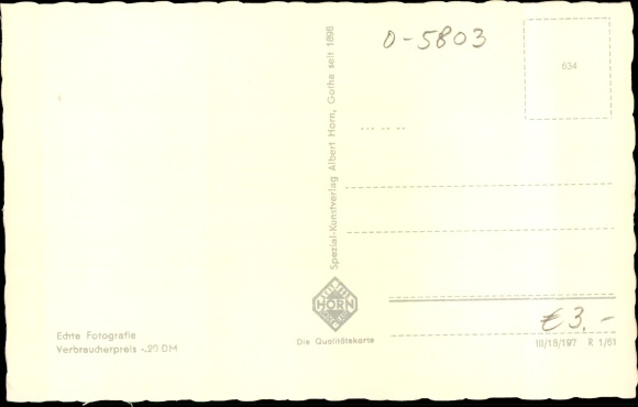 Postcard Finsterbergen Friedrichroda in the Thuringian Forest, FDGB convalescent home Kurhaus