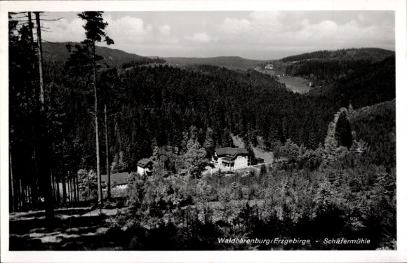 Ak Waldbärenburg Bärenburg Altenberg im Erzgebirge, Schäfermühle