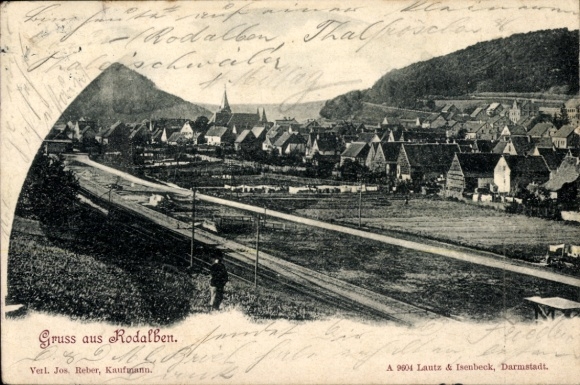 Postcard Rodalben in the Palatinate, general view
