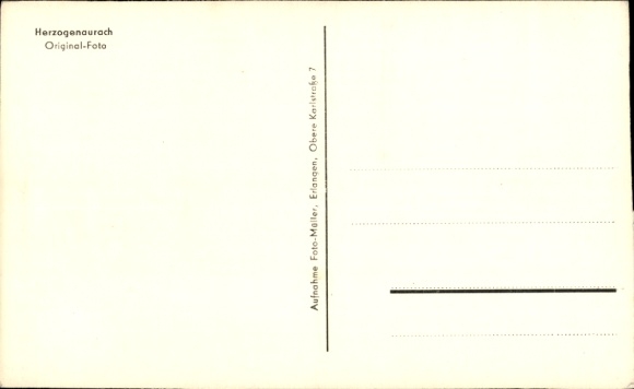 Postcard Herzogenaurach in Middle Franconia, partial view