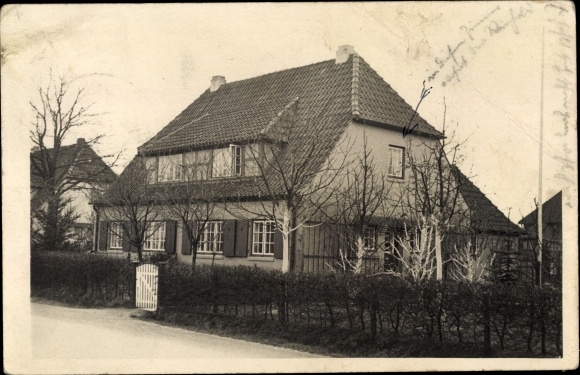 foto Ak Hamburg Wandsbek Farmsen Berne, woongebouw aan Farenland 15