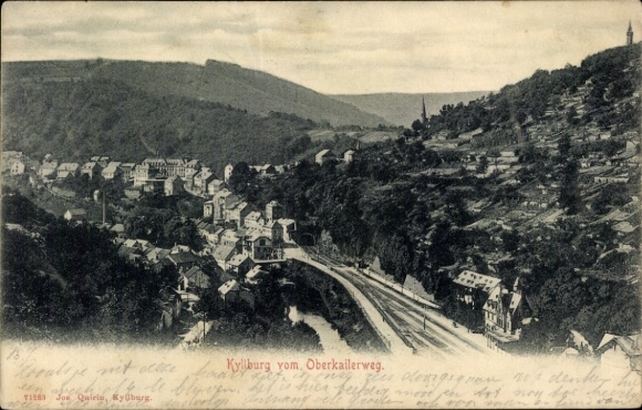 Ak Kyllburg in der Eifel, Blick vom Oberkailerweg