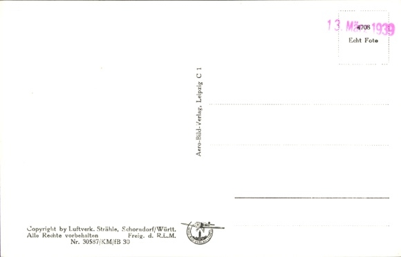 Postcard Berlin Köpenick Schmöckwitz, aerial photograph