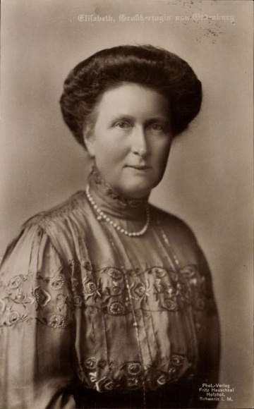 Ak Großherzogin Elisabeth von Oldenburg, Portrait