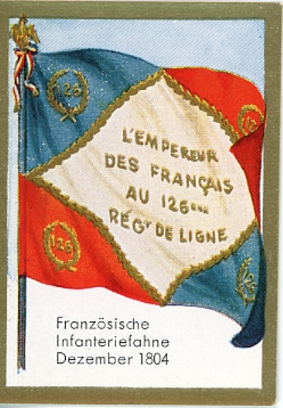 Historical flags collection picture Picture 169, French infantry flag December 1804
