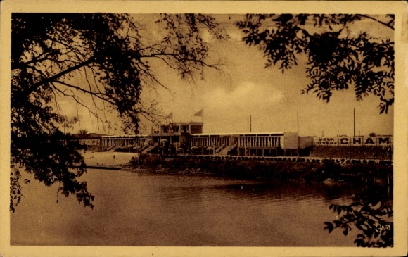 Ak Champigny sur Marne Val de Marne, Saint-Maur, La Marne et sa Plage