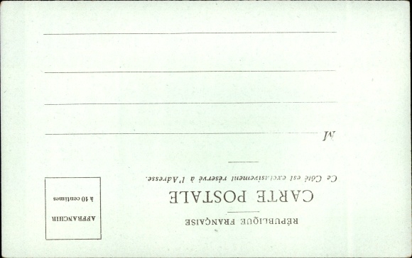 Postage stamps Chromo-Litho Bulgaria, La Poste en Bulgarie, postman on bicycle with gun, national costumes