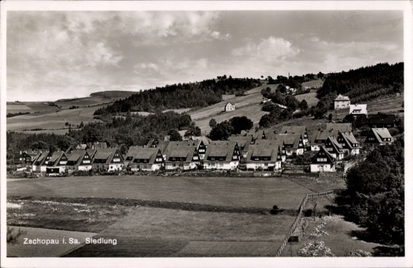 Ak Zschopau im Erzgebirge Sachsen, Siedlung