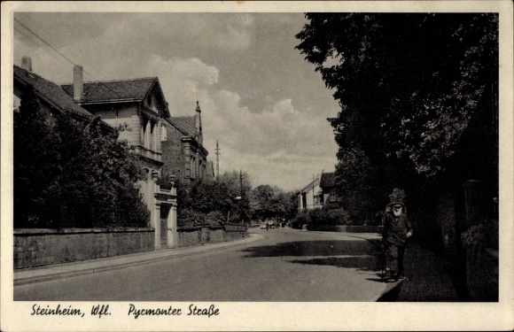 Ak Steinheim in Westfalen, Pyrmonter Straße
