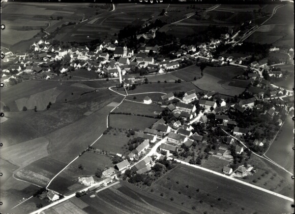 Photo Ziemetshausen in Swabia, aerial photograph