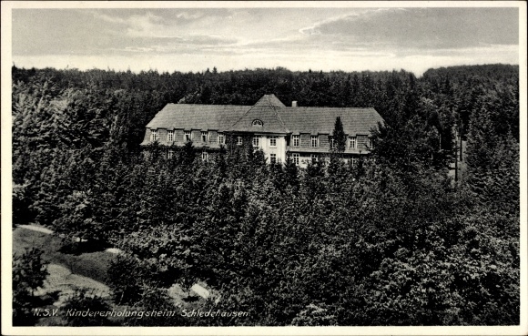 Ak Schledehausen Bissendorf in Niedersachsen, NSV. Kindererholungsheim, Station Wissingen
