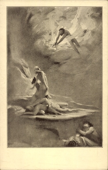 Artist Postcard Fahrenkrog, Ludwig, Prometheus