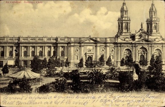 PC Santiago de Chile, La Catedral, text in French