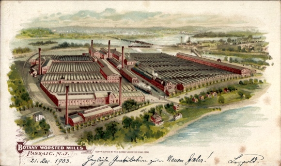 litho Passaic New Jersey VS, Botany Mills